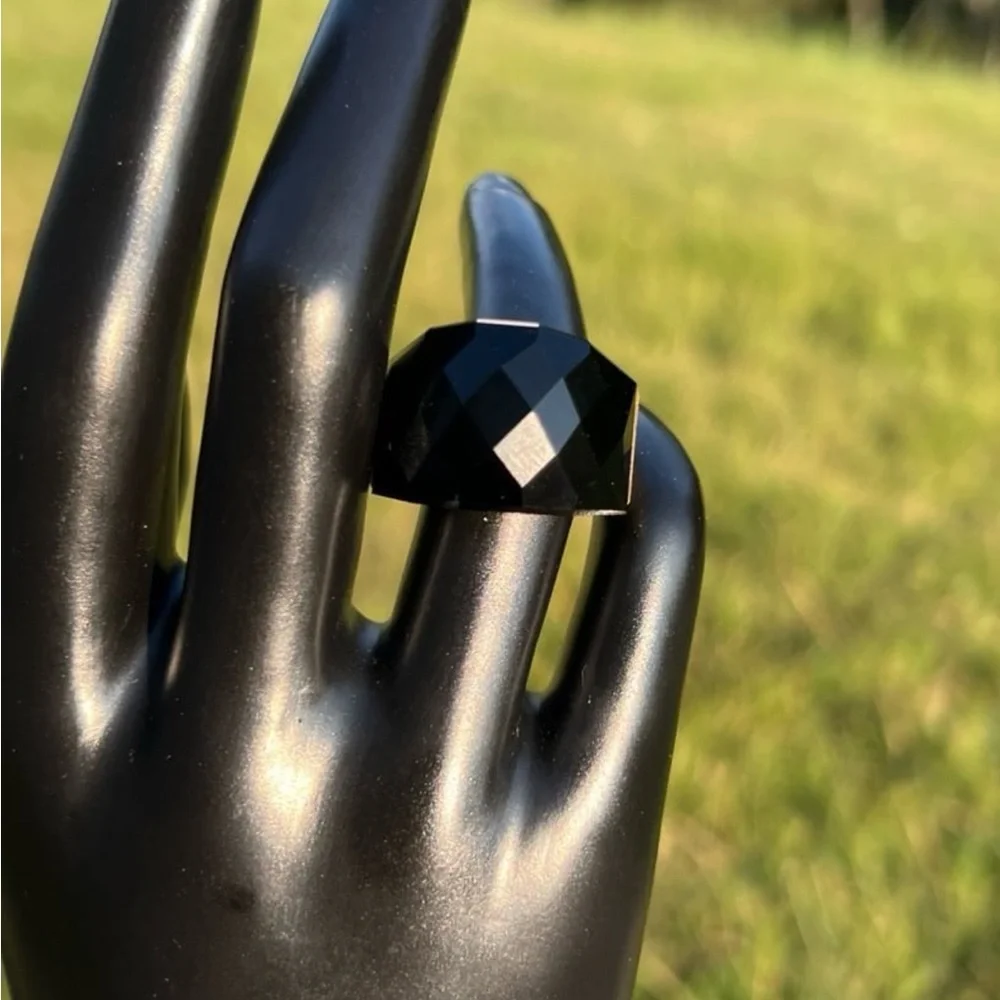 Swarovski elements gold plated ring size 7 on steel nirvana SSBG7